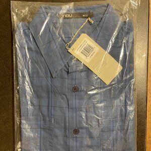 Nau Men's Medium Long-Sleeve Button Down Shirt - Penumbra Plaid